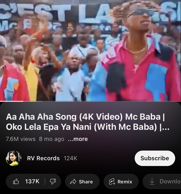 Aa Aha Aha Mc Baba (DRC