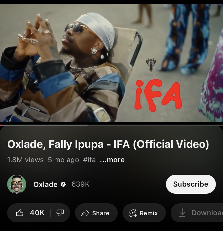 IFA Oxlade ft Fally Ipupa