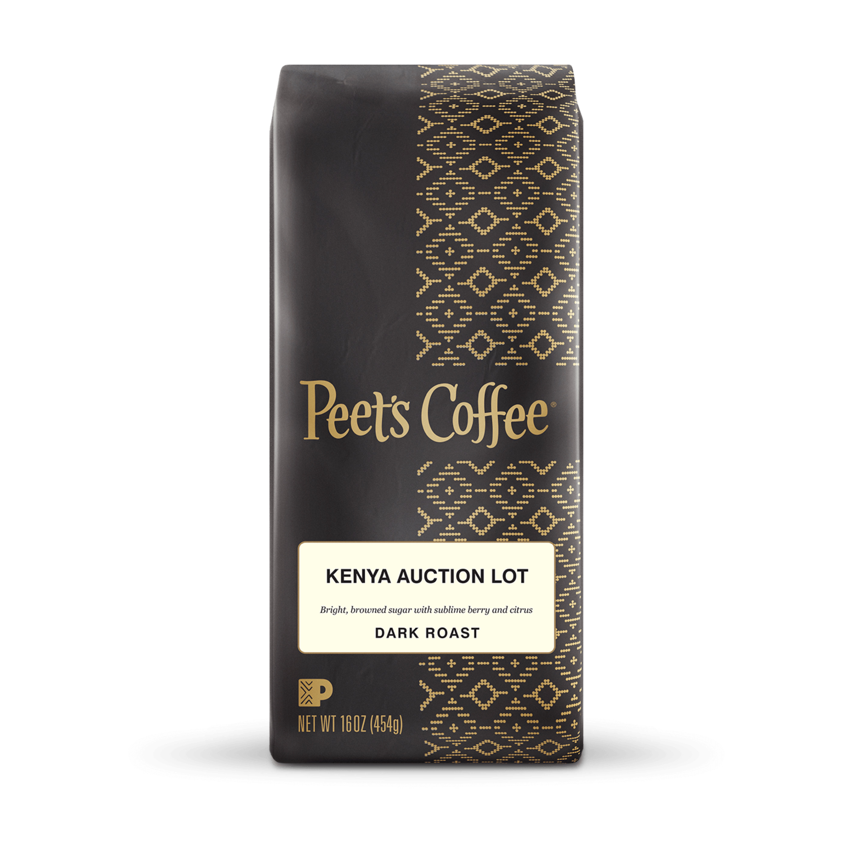 Peet's Kenya Auction Lot Dark Roast Coffee.