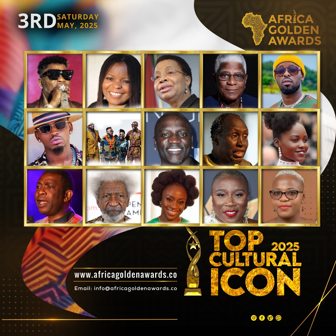 AFRICA GOLDEN TOP CULTURAL ICON 