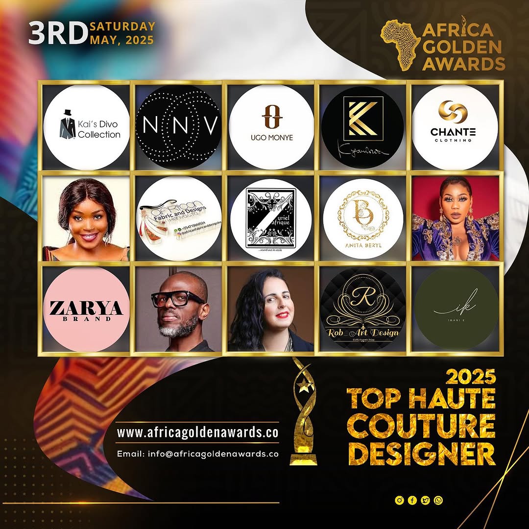 AFRICA GOLDEN TOP HAUTE COUTURE DESIGNER 