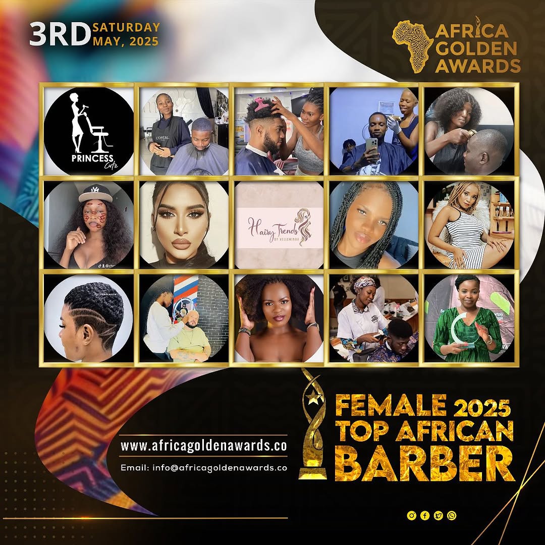 AFRICA GOLDEN TOP FEMALE BARBER 