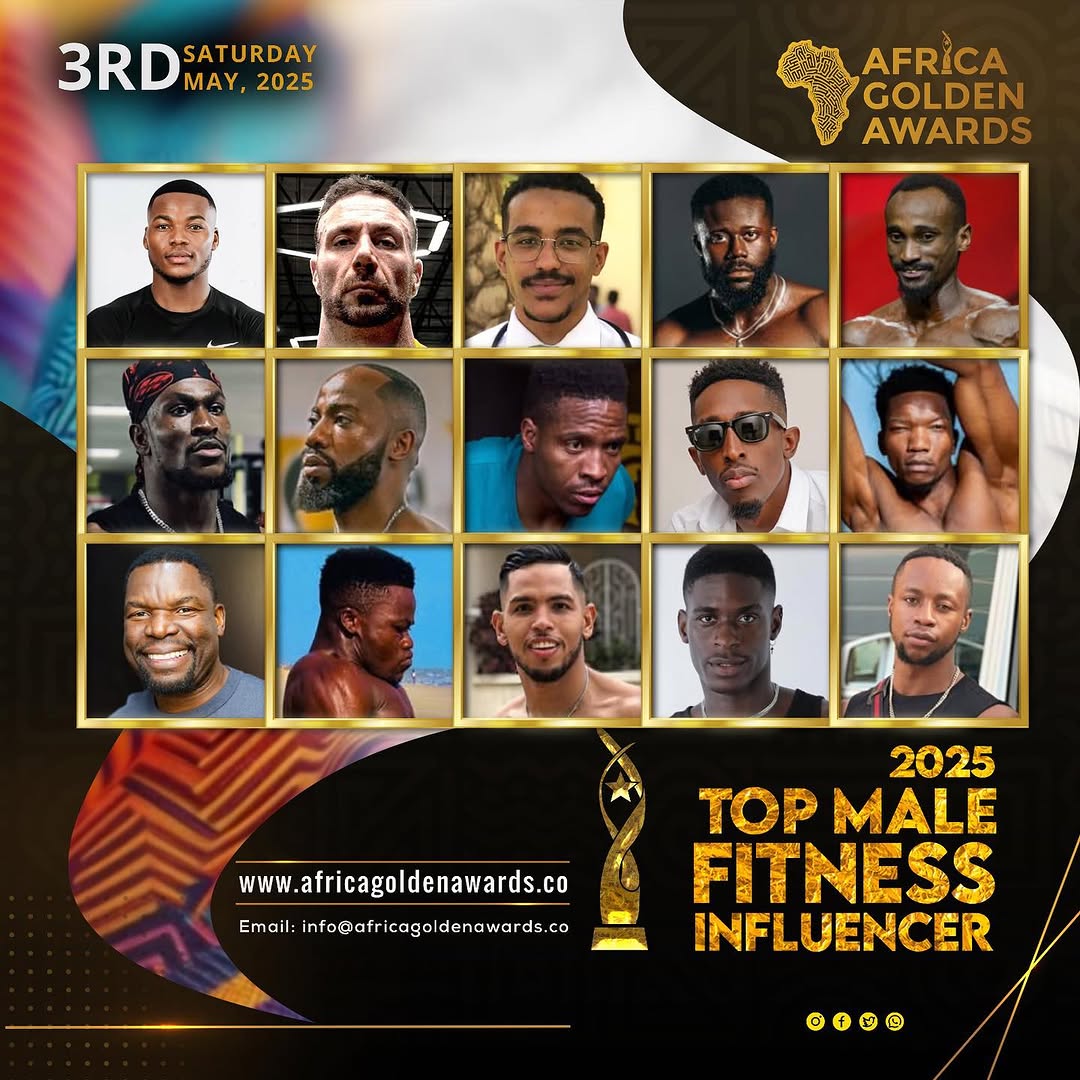 AFRICA GOLDEN TOP MALE FITNESS INFLUENCER