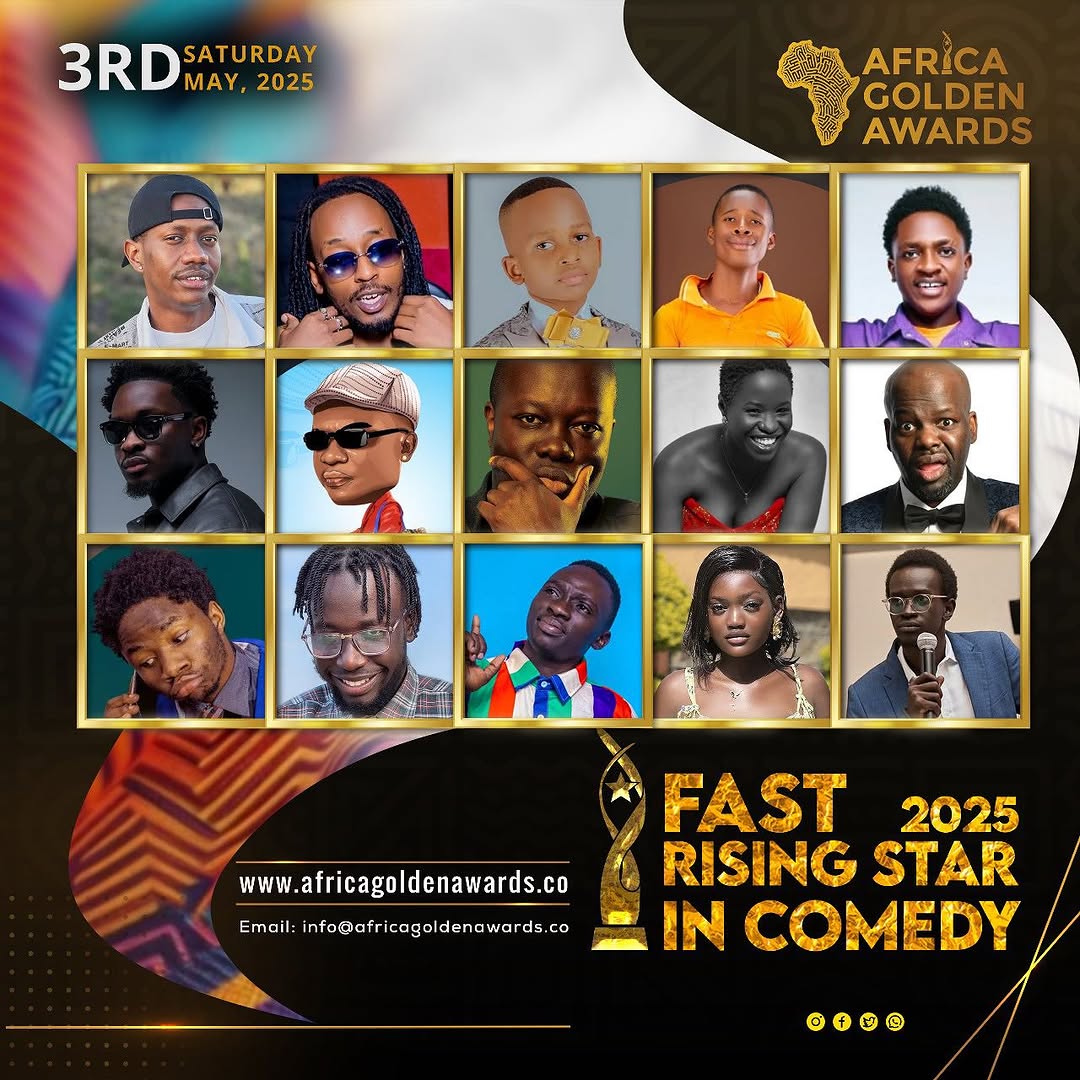 AFRICA GOLDEN FAST RISING STAR IN COMEDY 