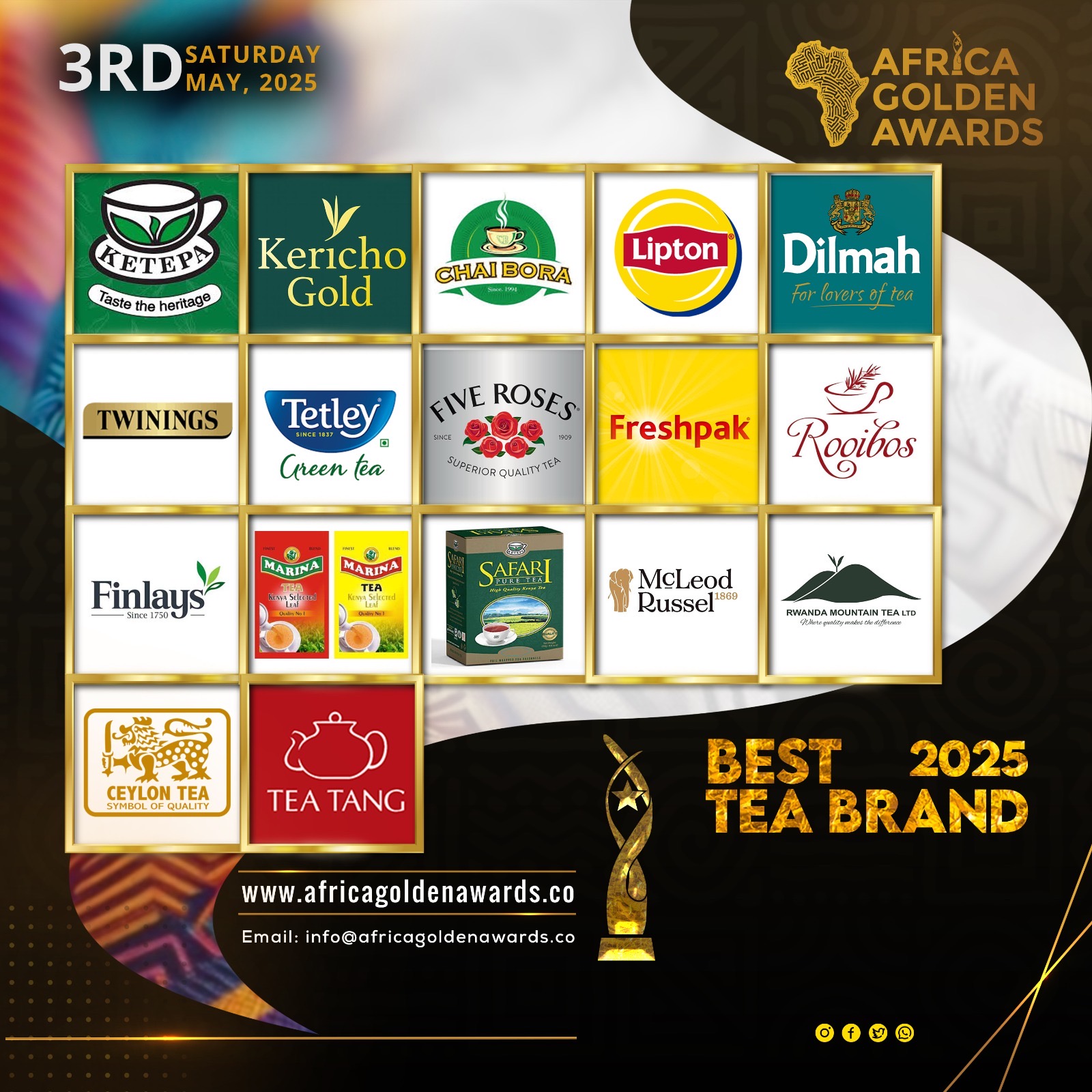 AFRICA GOLDEN BEST TEA BRAND 