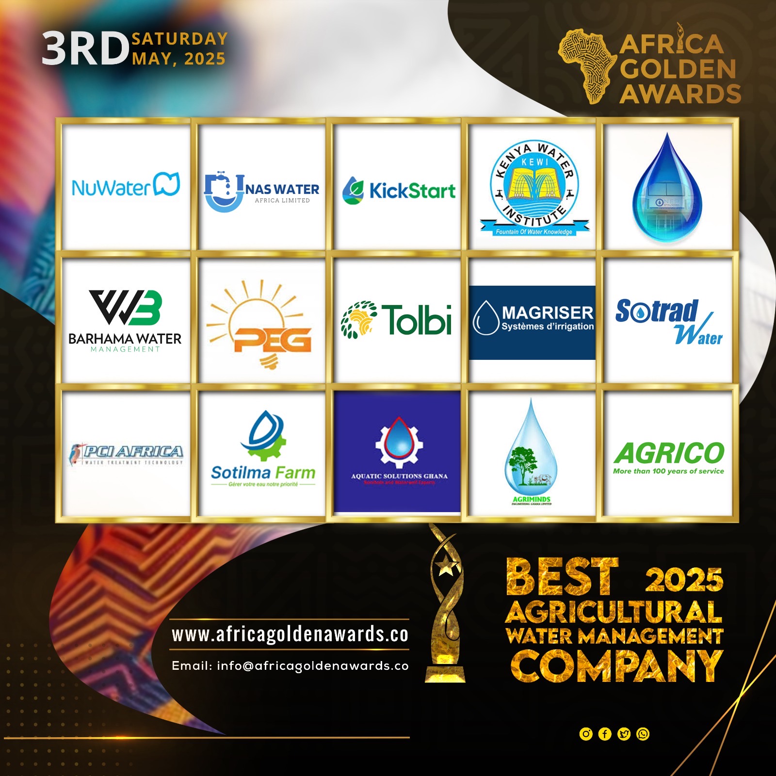 AFRICA GOLDEN BEST AGRICULTURAL WATER MANAGEMENT COMPANY 