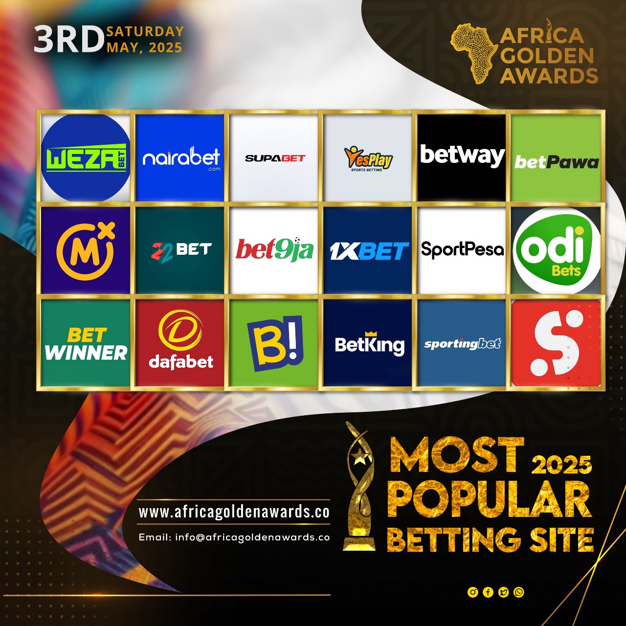 AFRICA GOLDEN MOST POPULAR BETTING SITE 2025